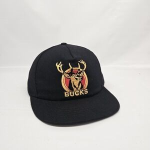 Vintage Bucks "Buck The System" Black  Snapback Hat/Cap Made in USA